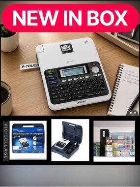 NEW! Brother P-Touch PT-2030VP Deluxe Desktop Label Maker & Carrying Case